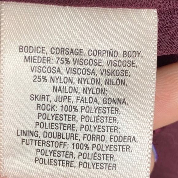 Anthropologie Maeve Burgundy Maroon Velvet Mini Dress Small Short Sleeve Casual - Picture 7 of 8